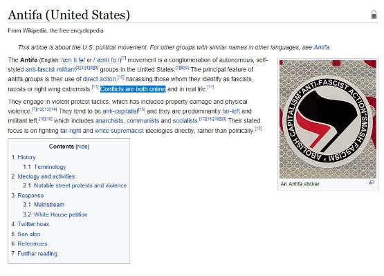 Wikipedia fascists ~ the online antifa
