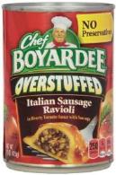 Chef Boyardee Italian sausage