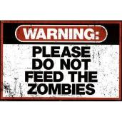 Zombie warning sign