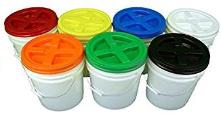 Gamma seal buckets and lid