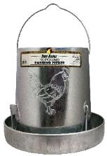 Galvanized free range chicken feeder
