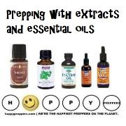 Prepping with extracts and essential oils