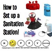 How to set up a sanitation station