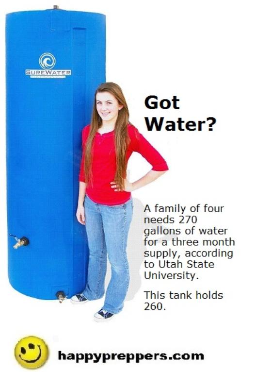 260 gallon water tank