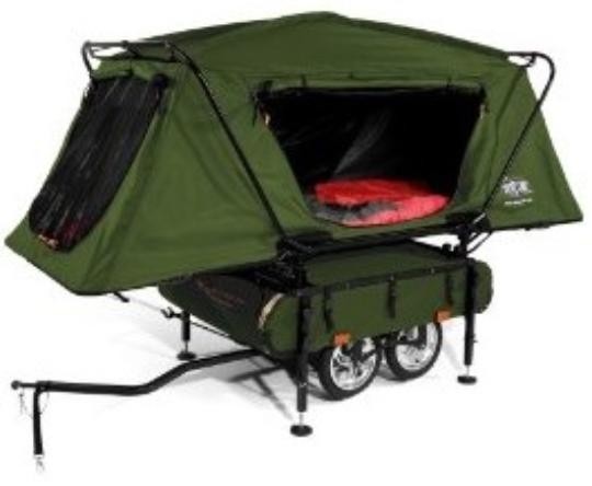 Bicycle camper trailer
