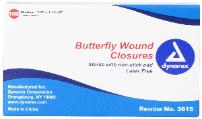 Butterfly bandage wound closures