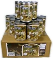 Cases of yoder's canned bacon