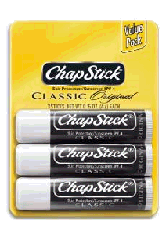 Chapstick three pack for survival