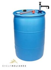Water barrel by shelf reliance - consider it your earthquake water kit