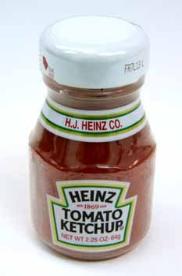 Heinz tomato Ketchup small bottles