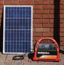 Off grid solar charger for generator