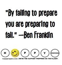 Prepper quote from Ben Franklin