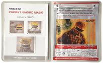 Pocket-sized smoke escape mask