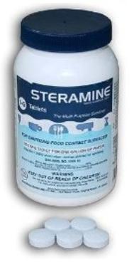 Steramine tablets for disinfecting