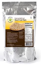 Steel cut oats have a 15-year shelf life