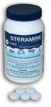 disinfectant: Steramine tablets for quarantine sanitation