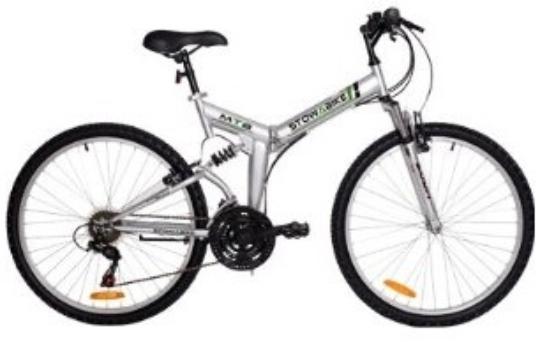 Stow a bike - available in silver or black