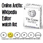 Wikipedia Antifa Editor's Watch List