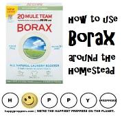 How to use Borax around the homestead 