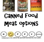 Canned Food meat options