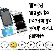 Weird ways to recharge your cell phone