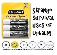 Strange survival uses of chapstick