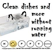 How to clean without running water