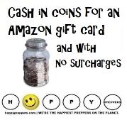 How to cash in coins for an Amazon Gift card