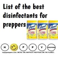 List of the Best Disinfectants for preppers