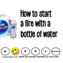 How to start a fire with a bottle of water