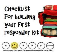 Checklist for building a first responder kit