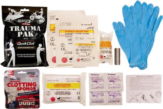 Gunshot wound starter medical kit