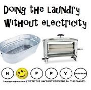 Doing the laundry without electricity