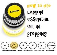 How to use lemon essential oil in prepping