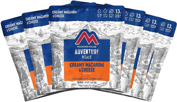Mountain House pouches Creamy Mac & Cheese