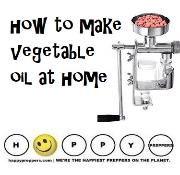 How to make vegetable oil at home