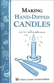 Making hand dipped candles