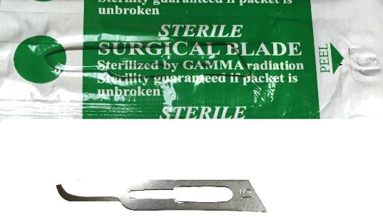 Sterilized Surgical scalpel blades
