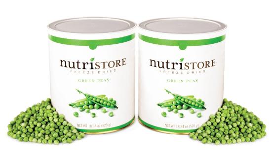 Freeze dried peas by Nutristore