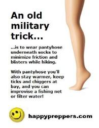 panty hose for survival - weird survival tool