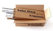 Solar flare parabolic cooking