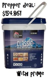 Prepper Deal Alert: mountain House classic bucket