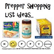 Prepper shopping list ideas