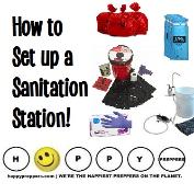 How to set up a sanitation station