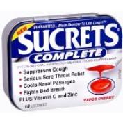 Pack of five Sucrets tins