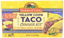 Yellow corn taco dinner kit