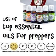 List of top essential oils for preppers