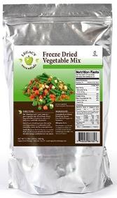 freeze dried vegetable mix
