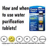 How and when to use water purification tablets